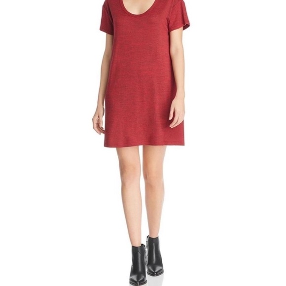 Rag & Bone Red T-Shirt Dress - Size Large - Picture 1 of 8